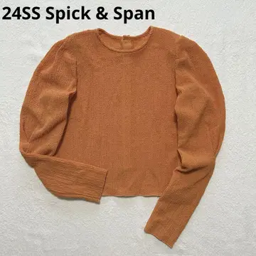 새상품급 24SS Spick & Span 슈링크 턱 슬리브 블라우스