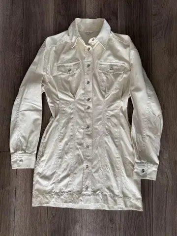 [ 새상품급 ] MOUSSY 아이보리 셔츠 원피스 S