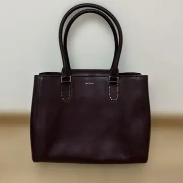 [ 미사용 ] 폴스미스 A4 토트백 핸드백 와인색