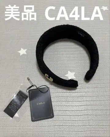 새상품급 CA4LA 카시라 머리띠 블랙 TILTED LINE7