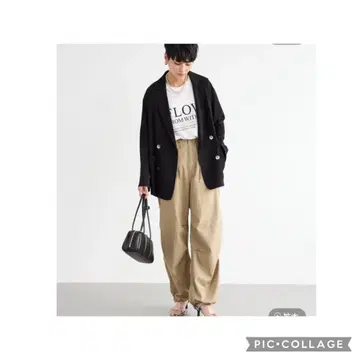새상품급 BARNYARDSTORM 더블 크로스 자켓 블랙 1 사이즈
