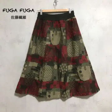 FUGA FUGA 후가후가 사토 섬유 울 혼방 니트 스커트