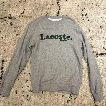 [ 새상품급 ] Lacoste 그레이 로고 자수 크루넥 맨투맨