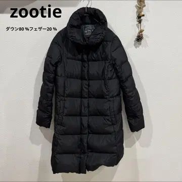 zootie 다운 코트 롱 코트 블랙