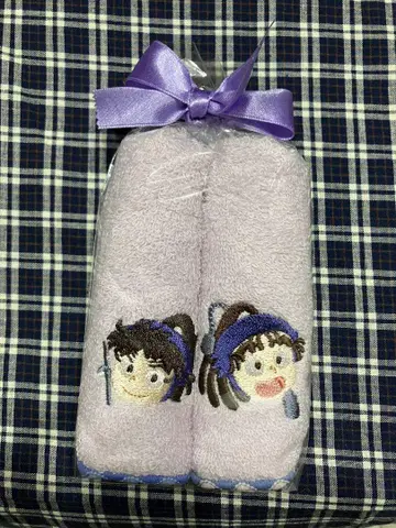 닌타마 란타로 자수 미니 타월 오하마 칸에몬 쿠쿠치 헤이스케 고이 세트