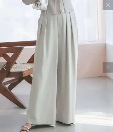 라 부티크 봉봉*2턱 와이드 팬츠*그레이지 F