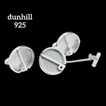[ 새상품급 ] dunhill 타이 커프스 925 실버 d마크 빅 사이즈