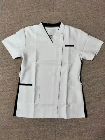 유도 정복사 외 반팔 셔츠 M 화이트/네이비 남녀 공용