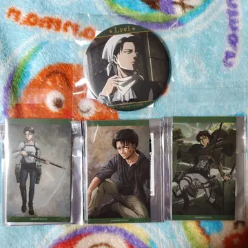 진격의 거인 기억으로의 진격 가라폰 캔뱃지 비주얼 시트 리바이