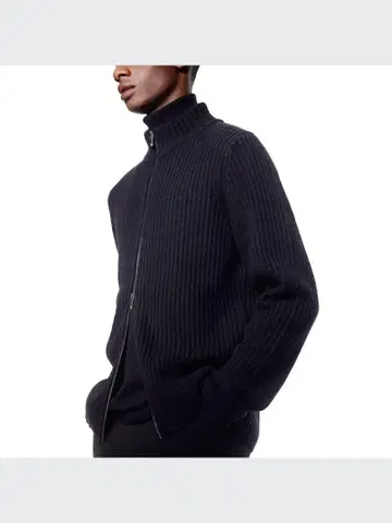 UNIQLO +J 드라이버즈 니트 풀 집업 스웨터 질 샌더