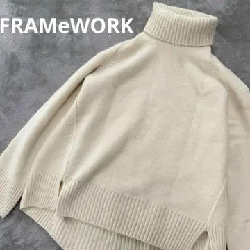 FRAMeWORK 터틀 롱 풀오버 아이보리 루즈핏