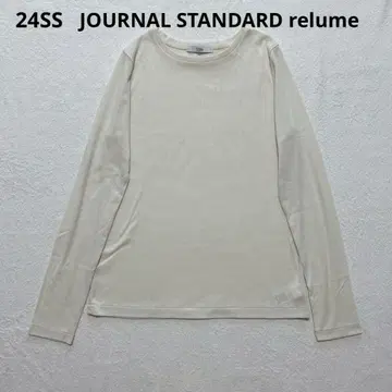 새상품급 저널 스탠다드 레리움 소프트 골지 크루넥 롱 TEE