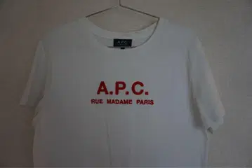 A.P.C. 화이트 T셔츠 로고