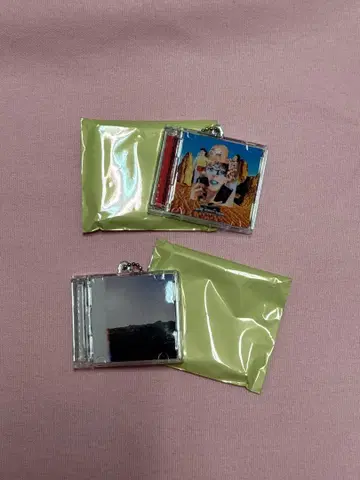 마카로니 연필 미니 CD풍 키링