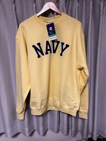 Champion 네이비 로고 맨투맨 레어