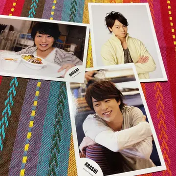 [ 아라시 사쿠라이 쇼 ARASHI 로고 공식 사진 3장 세트 ]