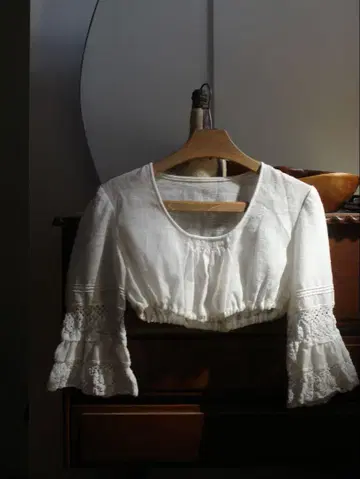 vintage cropped blouse