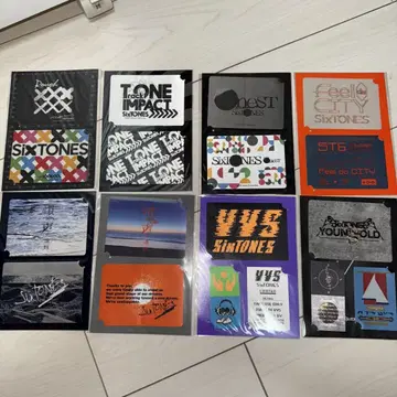 SixTONES 투어 스티커 굿즈 8종 세트