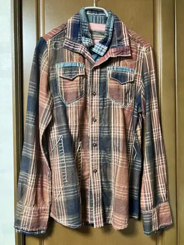 tough jeansmith 타프진스 더블넥 긴팔 셔츠 2색
