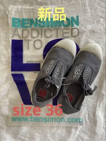 BENSIMON 벤시몽 여성용 캔버스 스니커즈 36 새상품