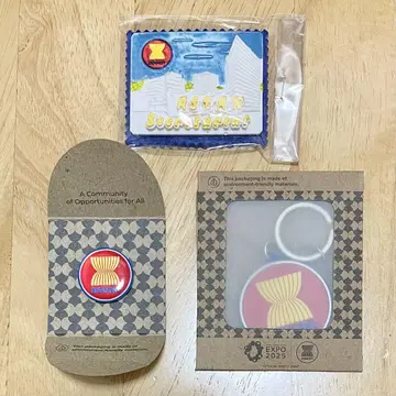 만박 아세안 핀 배지 키링 마그넷 3종 세트 핀즈