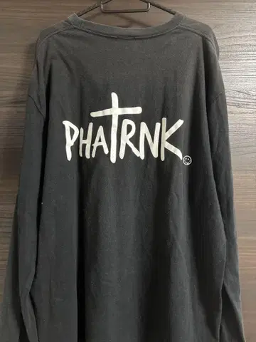 PHATRNK 블랙 긴팔 티셔츠 XL