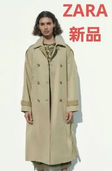 새상품 ZARA 오버 사이즈 대비 트렌치코트 트렌치 코트