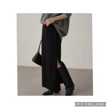 Loungedress 분또 ZIP 타이트 스커트 블랙