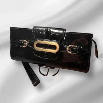 JIMMY CHOO 핸드백 에나멜 블랙