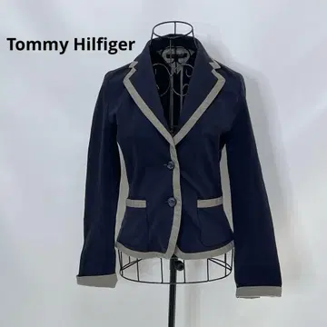 6002 [ Tommy Hilfiger ] S 네이비 테일러드 자켓