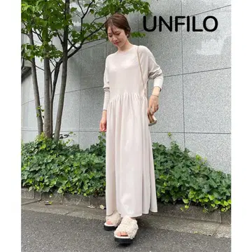 [ UNFlLO ] 앙피로 스타일업 니트 원피스
