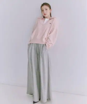 미개봉 새상품 SNIDEL 스나이델 맨투맨 턱 와이드 팬츠 1