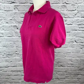 LACOSTE 피케 셔츠 사이즈 3 쇼킹 핑크 650