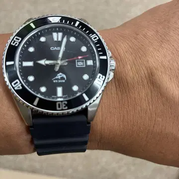 남성용 손목시계 CASIO 카시오 카지키 다이버 작동