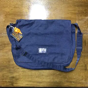 미사용 W&LT JEANS 숄더백 네이비 데님