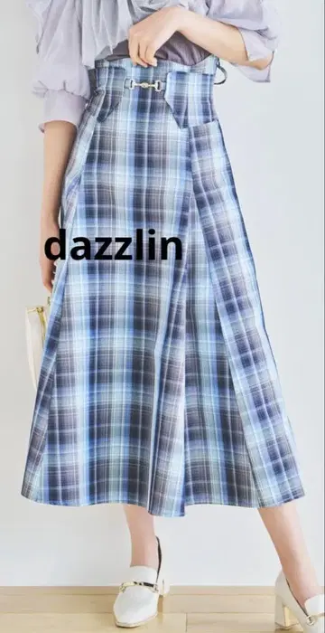 dazzlin 비트 코르셋 볼륨 스커트 블루 S
