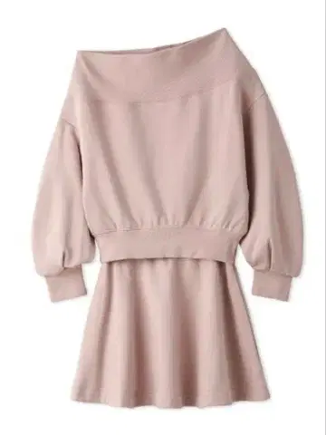 SNIDEL 브로치 포함 맨투맨 셋업 PBEG