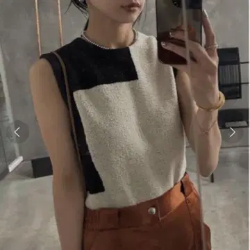 Ameri Vintage LOOP YARN KNIT TANK TOP
