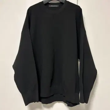 [ mizuiro ind ] 리브 편직 긴팔 오버 풀오버