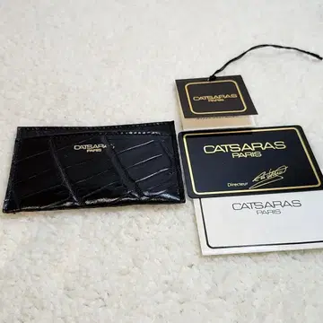 카츠아라스 CATSARAS 악어 엠보싱 패스 케이스 카드 홀더