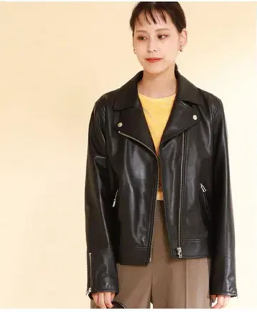 레이빔즈 램 가죽 라이더 자켓