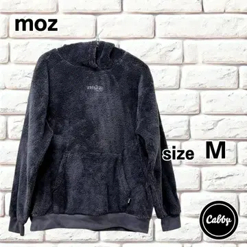 MOZ 모즈 플리스 후드티 풀오버 속기모 그레이