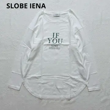 새상품급 SLOBE IENA 슬로브 이에나 IF YOU 그래픽 롱 TEE