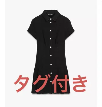블랙 반팔 셔츠 원피스