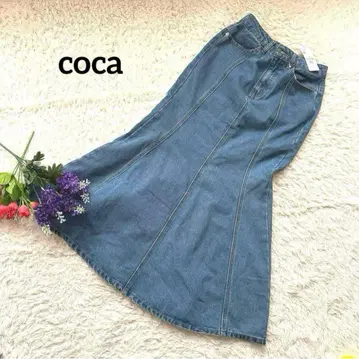 coca 코카 [ 택 포함 새상품 ] [ 데님 ] 머메이드 롱 스커트 S