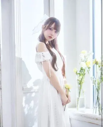 미셸 마카롱 레이스 오프숄더 원피스 화이트