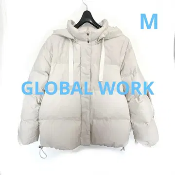 새상품 글로벌 워크 숏 다운 자켓 M 화이트