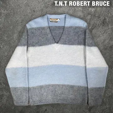 T.N.T ROBERT BRUCE 60s 70s 모헤어 보더 니트
