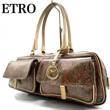 [ 새상품급 레어 ] ETRO 페이즐리 핸드백 에트로 더블 포켓