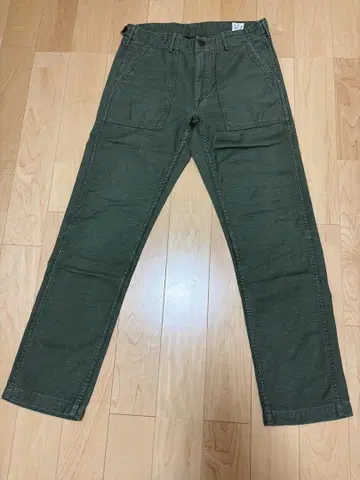 일본제 orSlow 베이커 팬츠 S 카키
